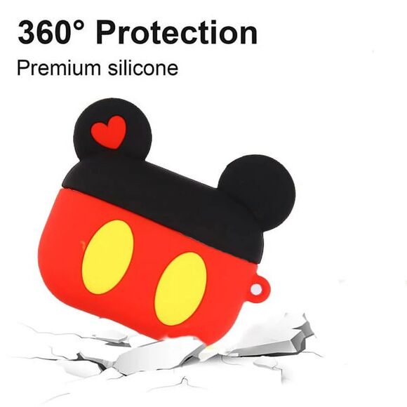 Apple AirPods Pro (Gen 1&2) Case Cover Mickey Ears Cute Disney Mickey Mouse - Picture 5 of 7